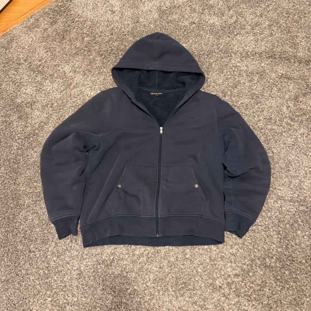 Michael Kors Charcoal Fleece Jacket